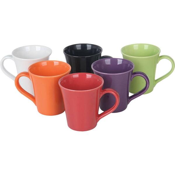 Caneca De Cerâmica Colorida 330ml Tulipa - Oxford