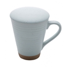 Caneca De Cerâmica Com Infusor Romance 10x8cm 300ml Verde