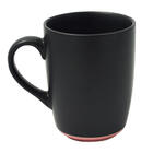 Caneca de Cerâmica Love Preto Matt Rosa 340ml Bon Gourmet