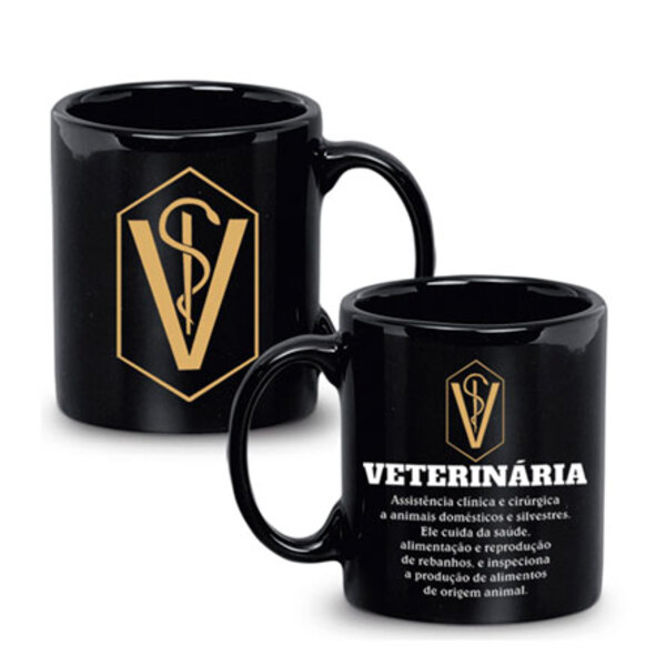 Caneca De Cerâmica Personalizada Curso Profissão Veterinária