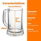 Caneca De Chopp E Cerveja De Vidro Transparente 300ml - Casam