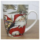 Caneca De Natal Natalina Papai Noel Cerâmica 350ml
