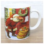Caneca De Natal Papai Noel 350ml Em Cerâmica