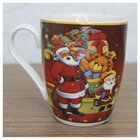 Caneca De Natal Papai Noel Com Presentes 350ml Cerâmica