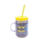 Caneca De Plástico Com Canudo Batman