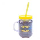 Caneca De Plástico Com Canudo Batman