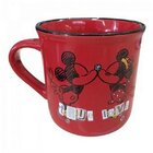Caneca De Porcelana 280ml Forever Mickey E Minnie 9cm Disney