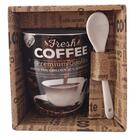 Caneca De Porcelana 340ml Fresh Coffee - Casambiente