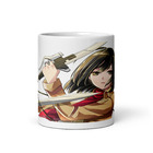 Caneca De Porcelana Attack On Titan Modelo 24