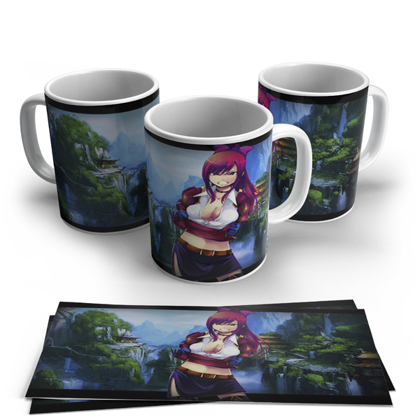 Caneca De Porcelana Fairy Tail Modelo 05