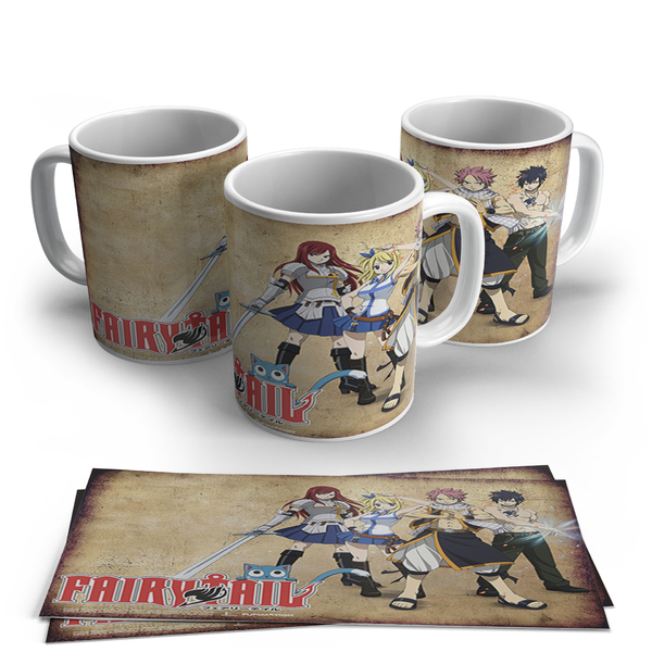Caneca De Porcelana Fairy Tail Modelo 33