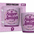 Caneca De Porcelana Família 360ml - Brasfoot - Amiga