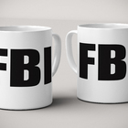 Caneca De Porcelana Fbi 02