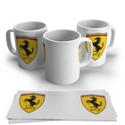 Caneca De Porcelana Ferrari Emblema