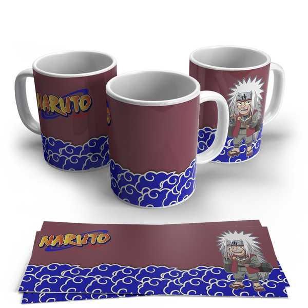 Caneca De Porcelana Naruto Jiraiya Personagens