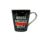 Caneca De Porcelana Nossa Amizade É Tudo De Bom 300 Ml.