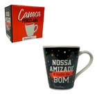 Caneca De Porcelana Nossa Amizade É Tudo De Bom 300 Ml.