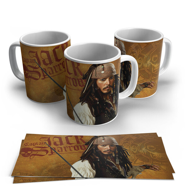Caneca De Porcelana Piratas Do Caribe 04