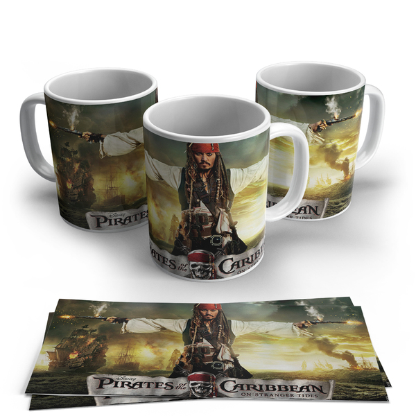 Caneca De Porcelana Piratas Do Caribe 06
