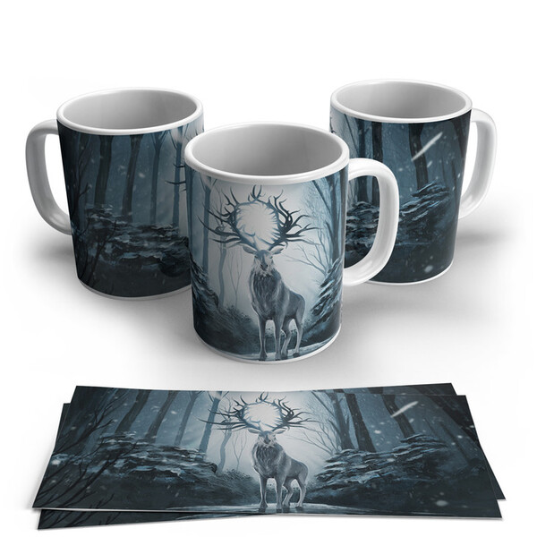 Caneca De Porcelana Sombras E Ossos 02