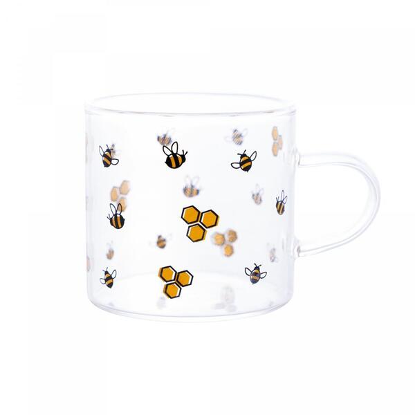 Caneca De Vidro  Resistente Ao Calor Bee 125ml - Lyor