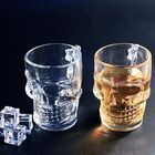 Caneca De Vidro Caveira Azul 500 Ml