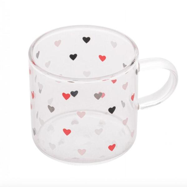 Caneca De Vidro Love 125 Ml - Lyor