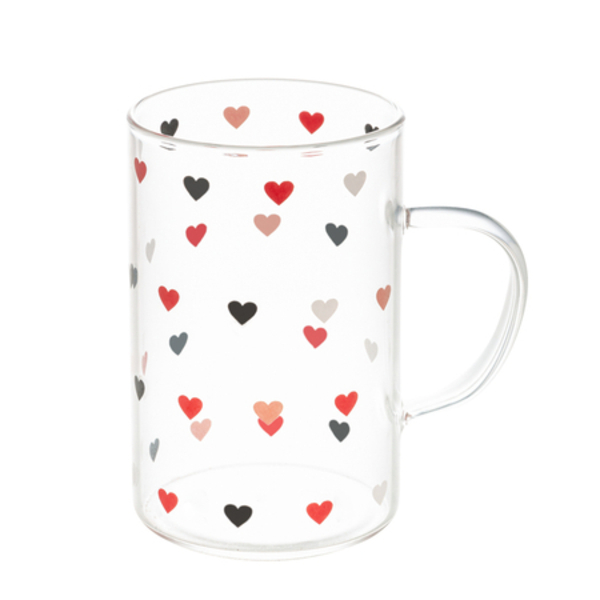 Caneca De Vidro Love 280ml (copo) - Lyor