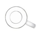 Caneca De Vidro Lyor Com Pires De Bambu Suculenta 330ml 5708