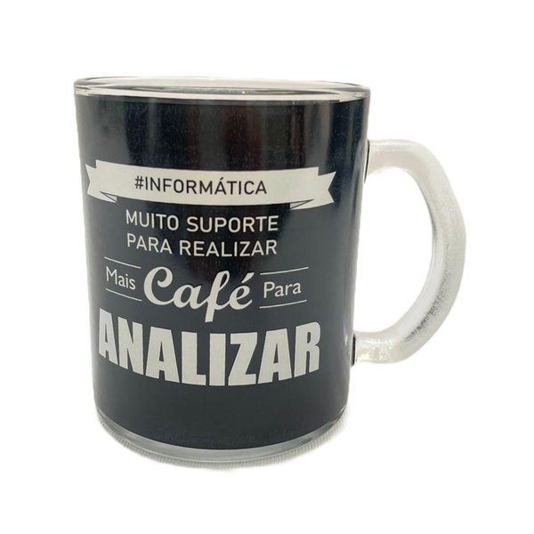 Caneca De Vidro Profissão 380ml- Informática