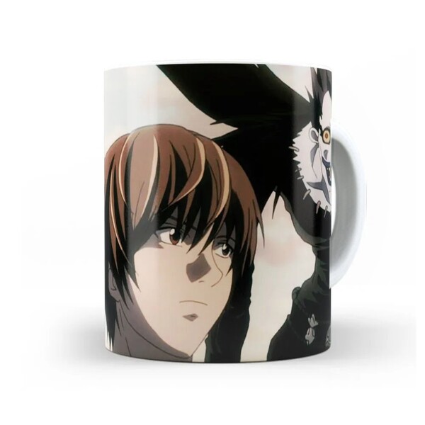Caneca Death Note Light Yagami Ryuk Shinigami  - Interior E A