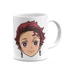 Caneca Demon Slayer 325ml Branca Cerâmina Anime