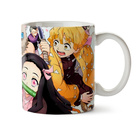 Caneca Demon Slayer Personagens Interior E Alça Branca