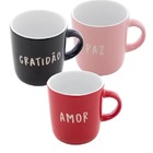 Caneca Desejo Porcelana Lyor Preto