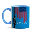 Caneca Designated Survivor Bandeira Azul - Interior E Alça Az