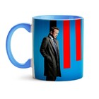 Caneca Designated Survivor Terno - Interior E Alça Azul Claro