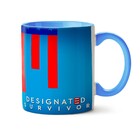 Caneca Designated Survivor Terno - Interior E Alça Azul Claro