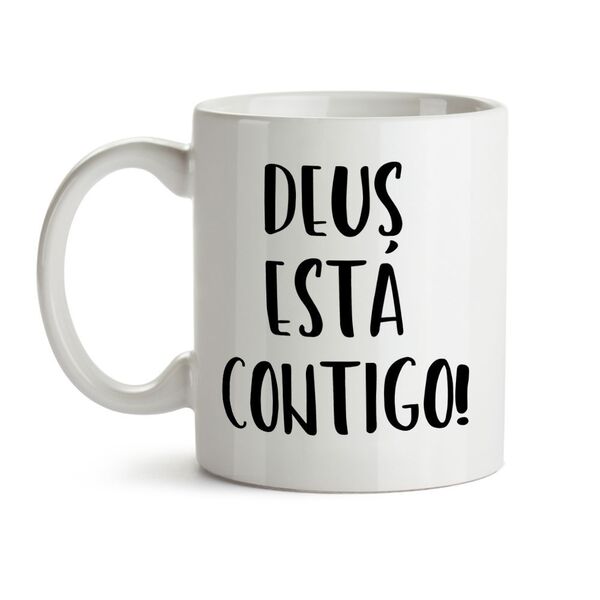 Caneca Deus Está Contigo | Leroy Merlin