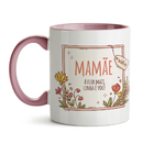 Caneca Dia Das Mães A Flor Mais Linda Interior E Alça Rosa