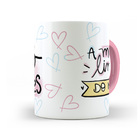 Caneca Dia Das Mães Feliz Dia Das Mães Interior E Alça Rosa