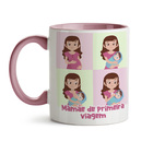 Caneca Dia Das Mães Mãe De Primeira Viagem - Interior E Alça