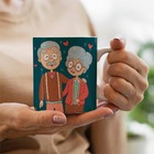 Caneca Dia Dos Avós Azul