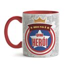 Caneca Dia Dos Pais - Meu Pai É Um Herói - C/ Foto