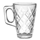 Caneca Diamond Vidro 230ml 3 Peças Hauskraft