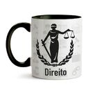 Caneca Direito Símbolo Com Nome - Interior E Alça Preta