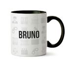 Caneca Direito Símbolo Com Nome - Interior E Alça Preta