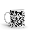 Caneca Dogs Preto E Branco