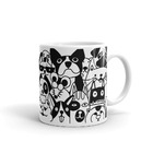 Caneca Dogs Preto E Branco