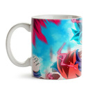 Caneca Dragon Ball Goku Sayjin Azul Interior E Alça Branca