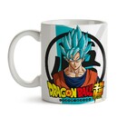 Caneca Dragon Ball Super Goku Logo - Interior E Alça Branca